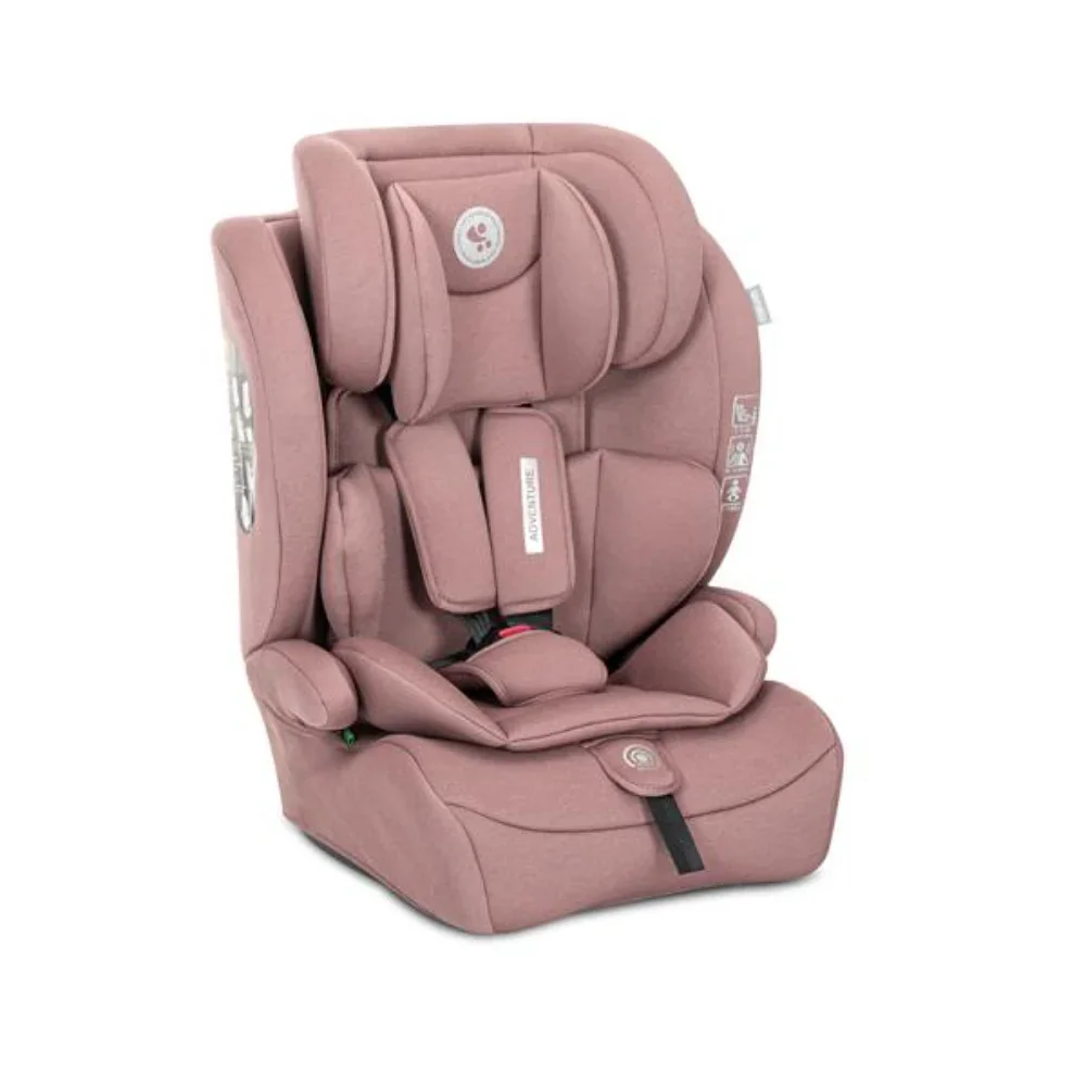 Scaun auto pentru copii, Lorelli Adventure, I-Size, 15 luni-12 ani, 76-150 cm, Pink