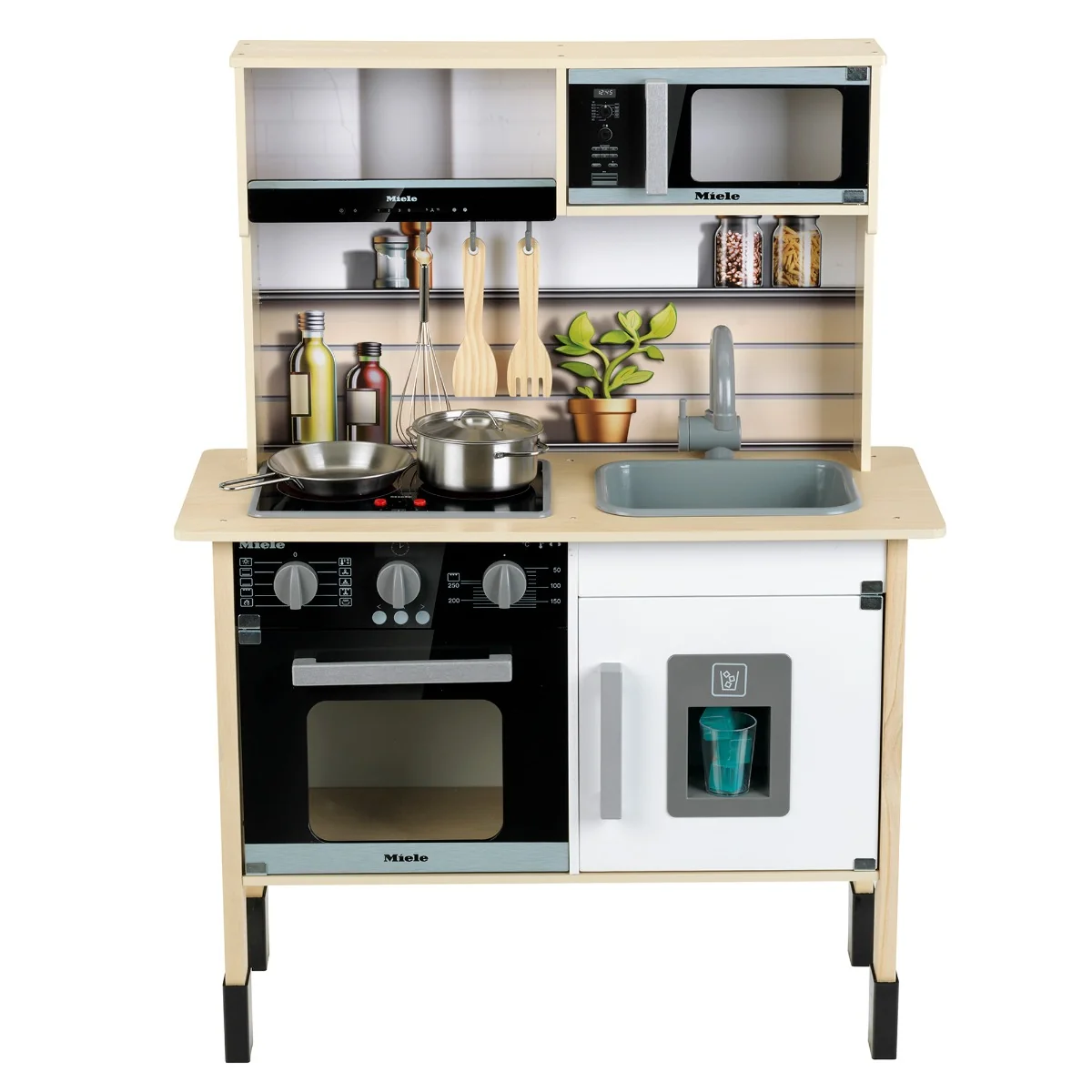 Set bucatarie din lemn cu lumini, sunete si accesorii, Miele, Midi 2
