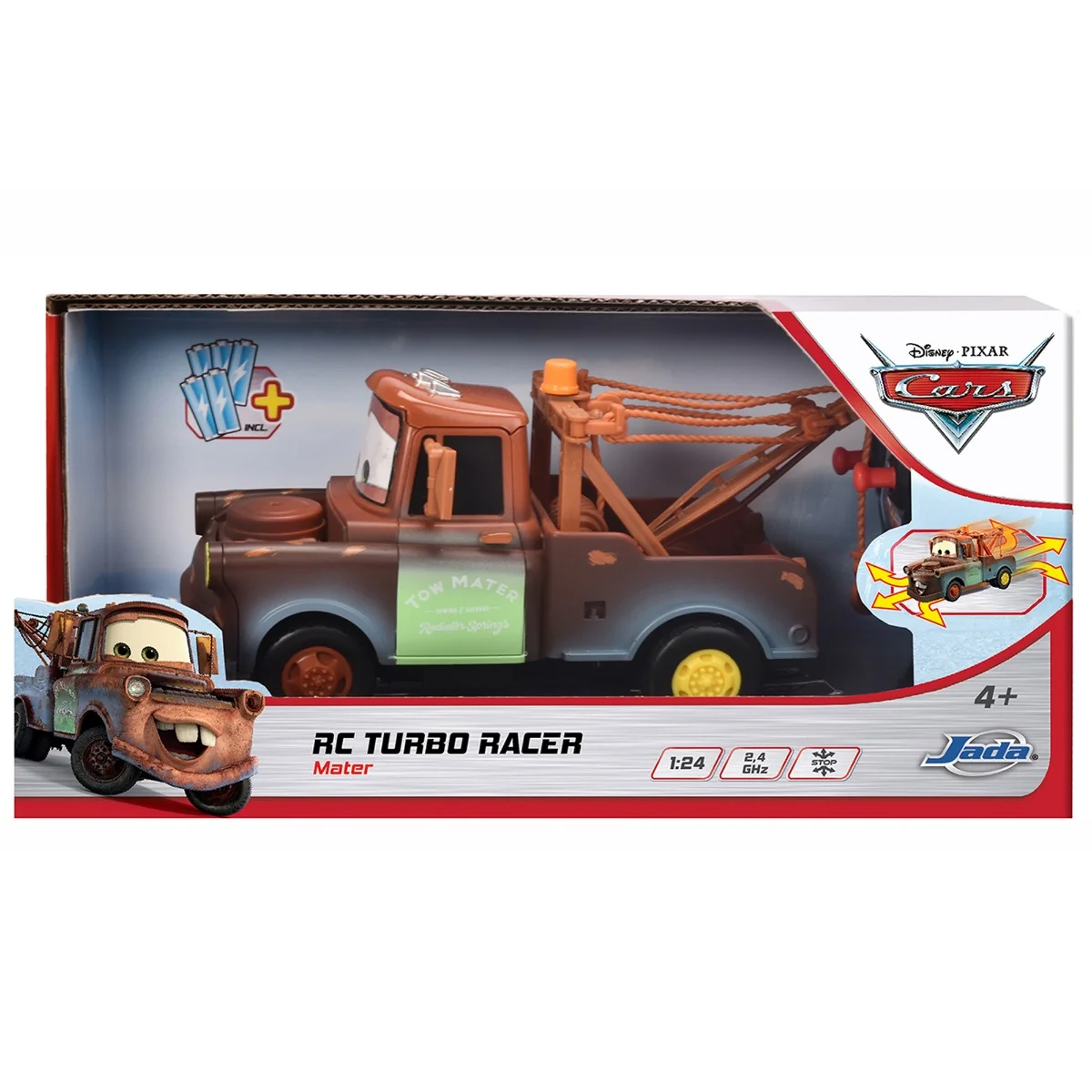 Masina cu telecomanda, Jada, Mater Turbo Racer, 1:24