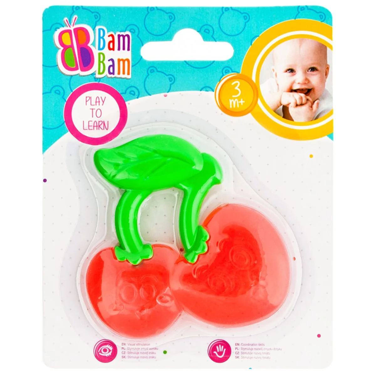 Jucarie de dentitie, Bambam, Cirese