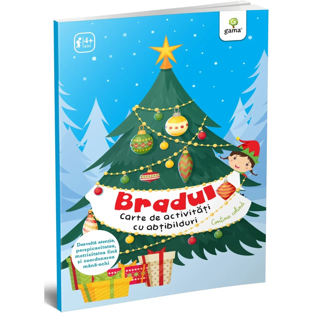 Bradul, Carte de activitati cu abtibilduri, Activitatile mele de Craciun