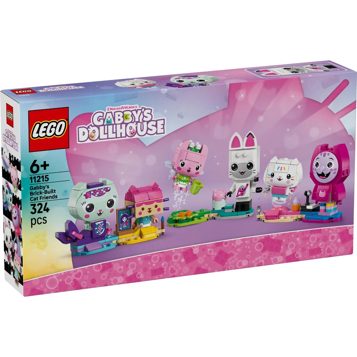 LEGO® Gabbys Dollhouse - Prietenele pisicute din caramizi ale lui Gabby (11215)