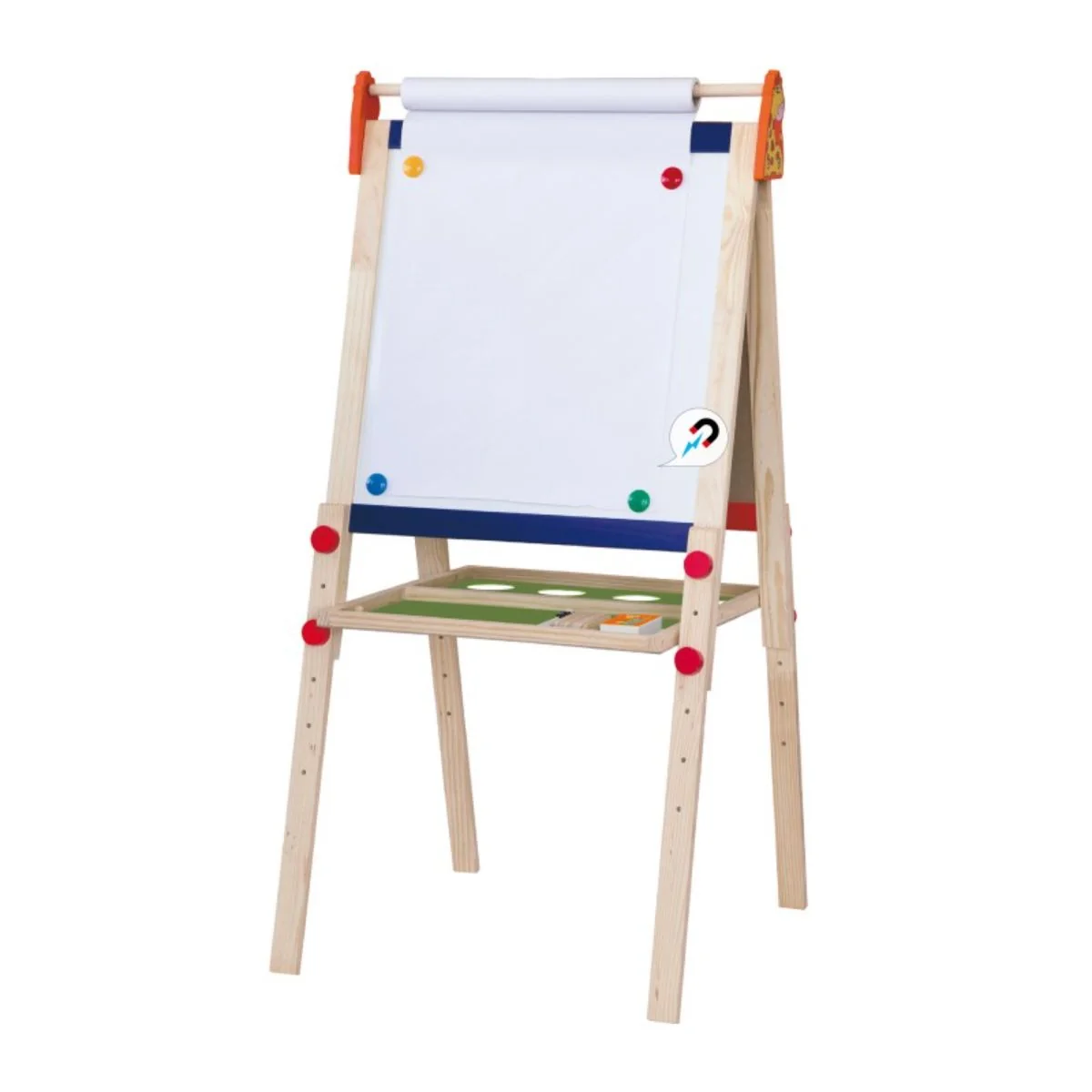 Tabla educationala, Viga, Dubla, magnetica si neagra, cu accesorii