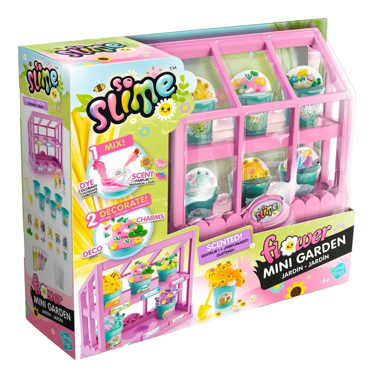Set 6 decoratiuni cu slime parfumat, So Slime DIY, Mini Garden