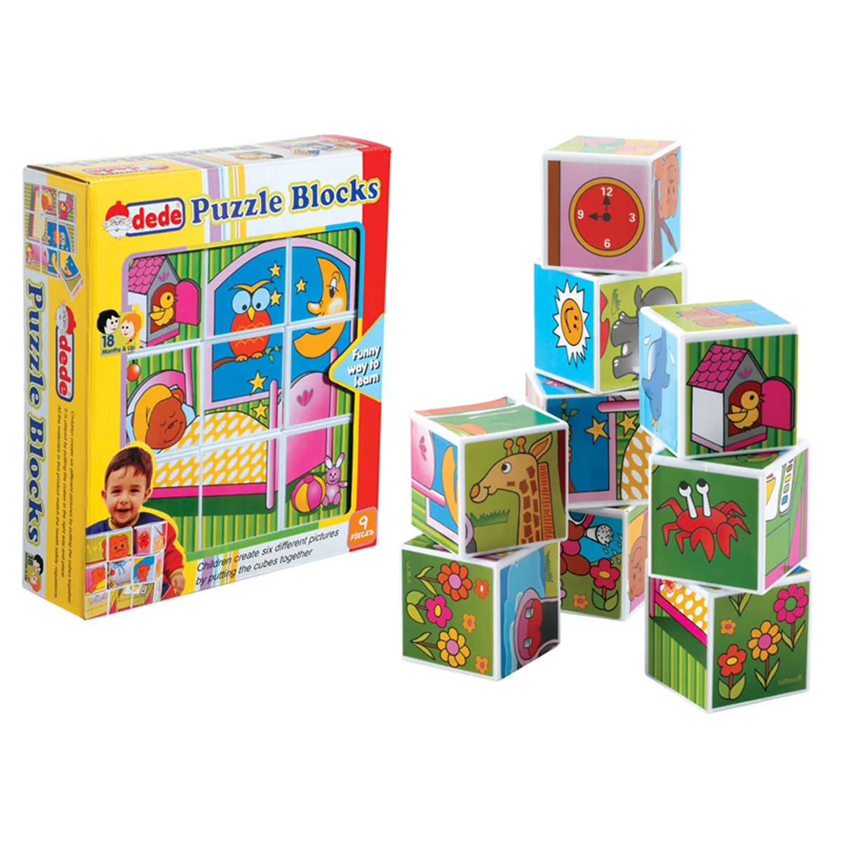Puzzle Dede din 9 cuburi