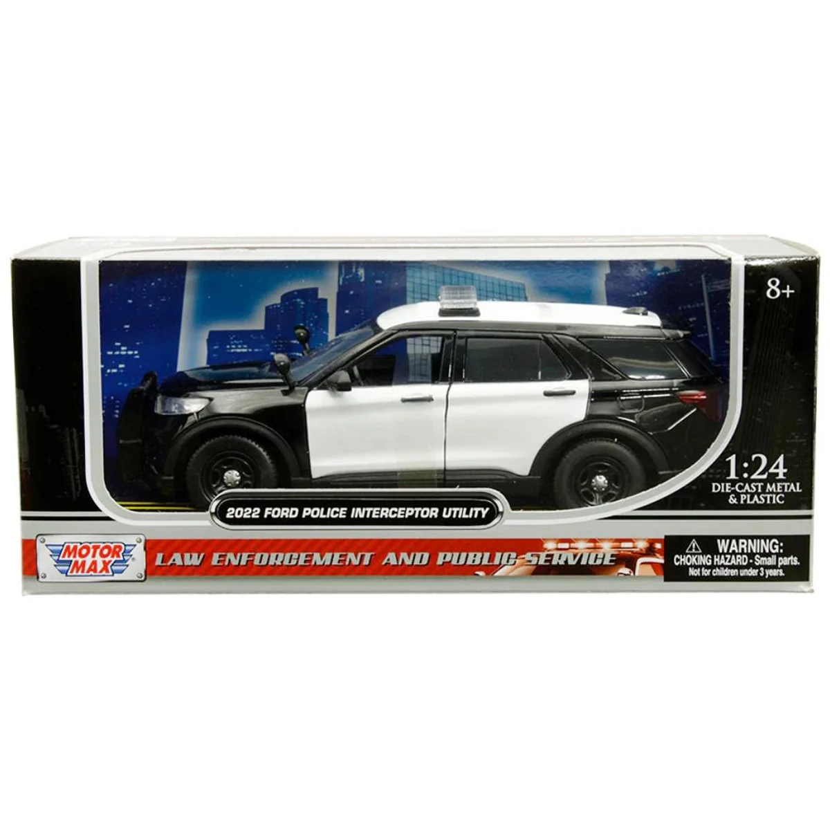Masina Motormax, 2022 Ford Politie, 1:24