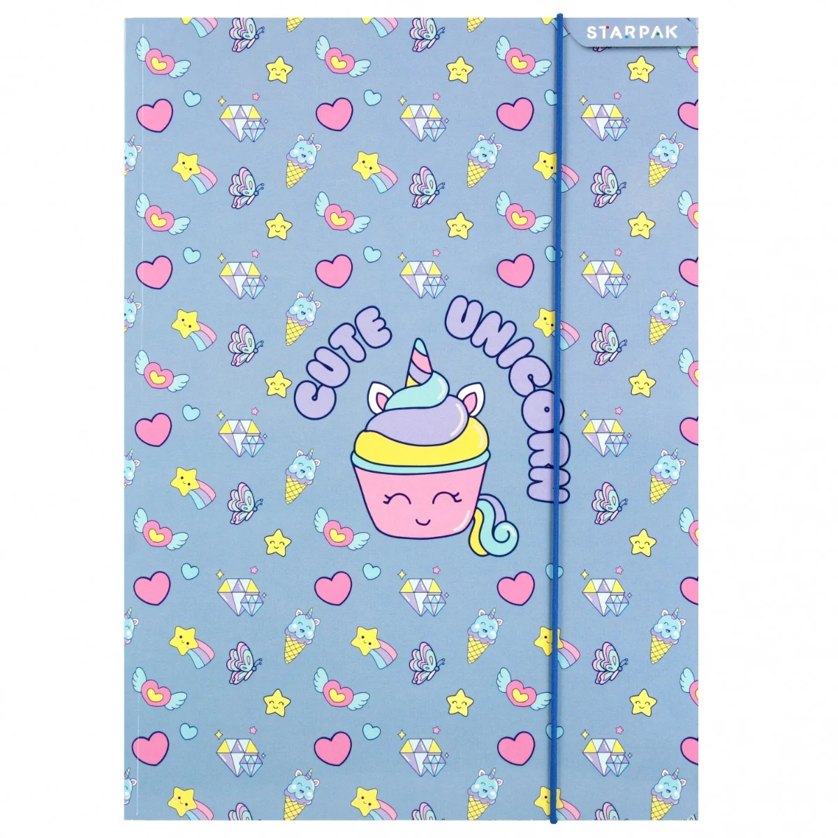 Mapa A4 cu elastic, Starpak, Unicorn