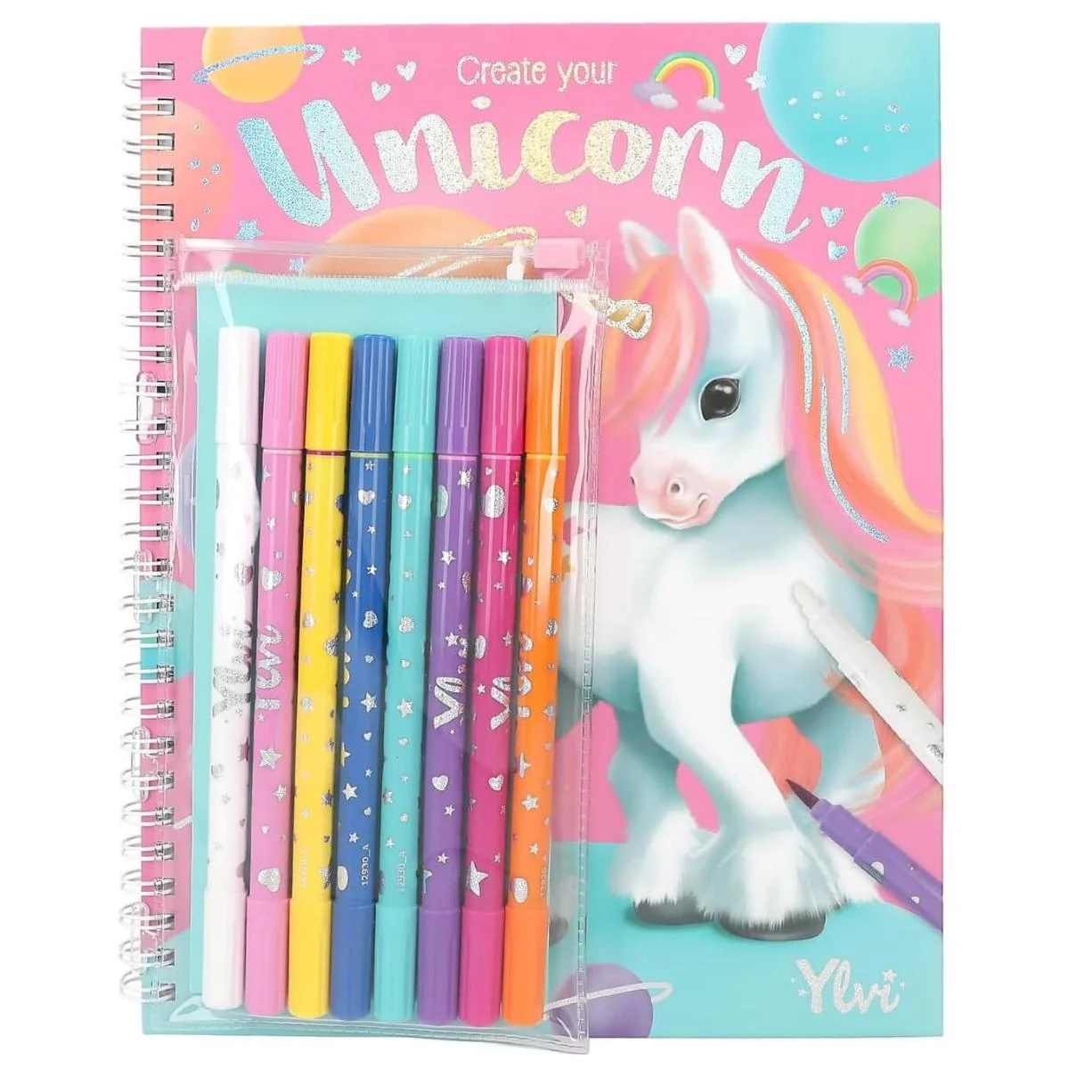 Carte de creatie cu 8 carioci, Depesche, Unicorn Ylvi