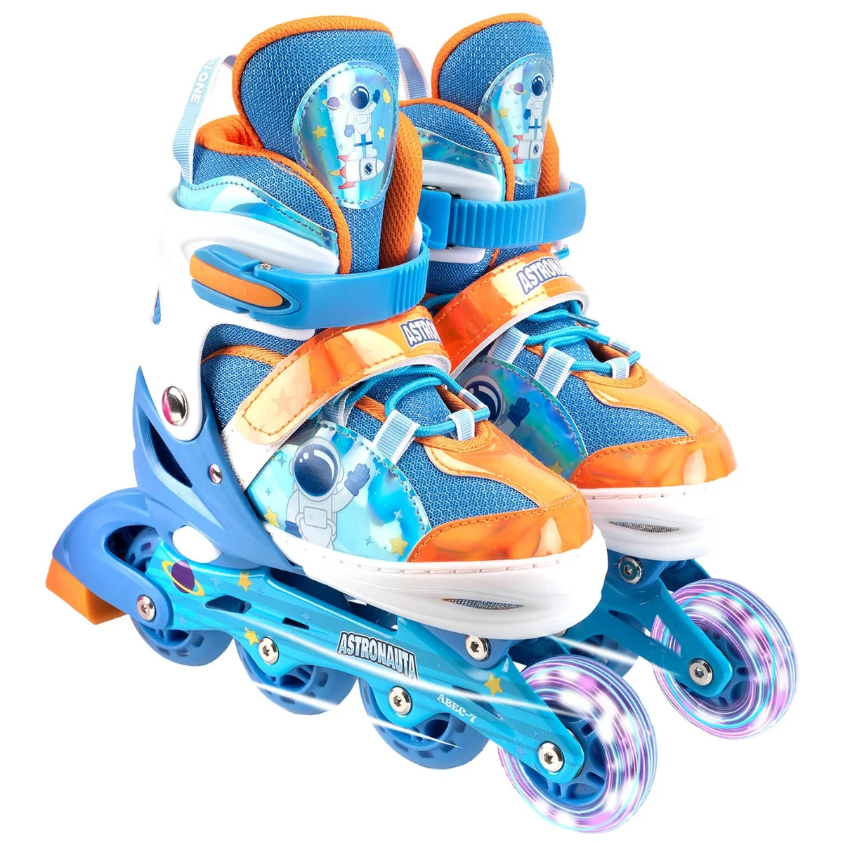 Role reglabile, Action One, Astro Space, roti luminoase, S(31-34), Albastru