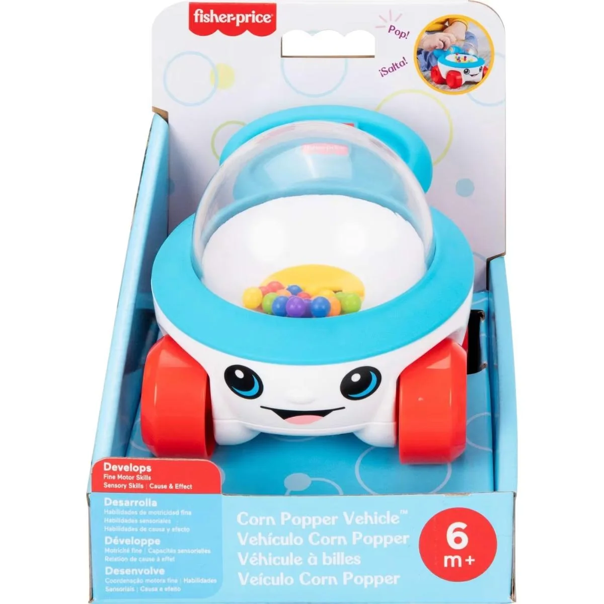 Jucarie de impins, Fisher Price, Corn Popper, JKD57