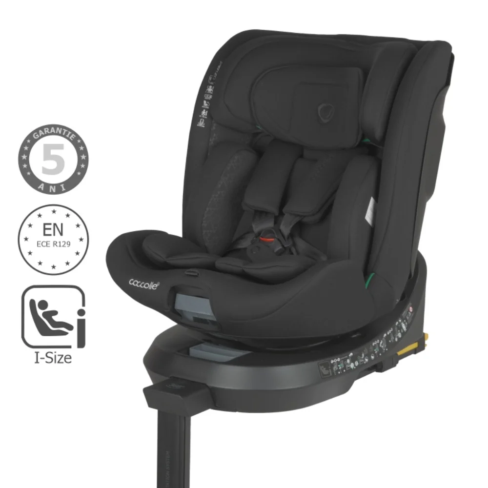 Scaun auto iSize, Coccolle Ario,  40-150 cm, Midnight Black