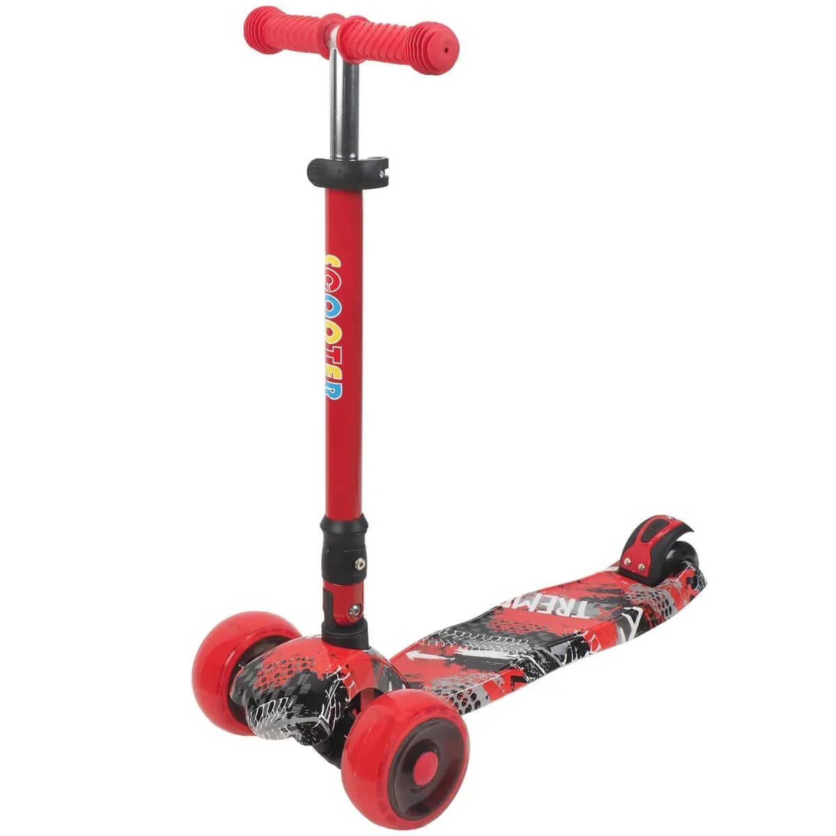 Trotineta cu 3 roti Action One Rider,  Rosu