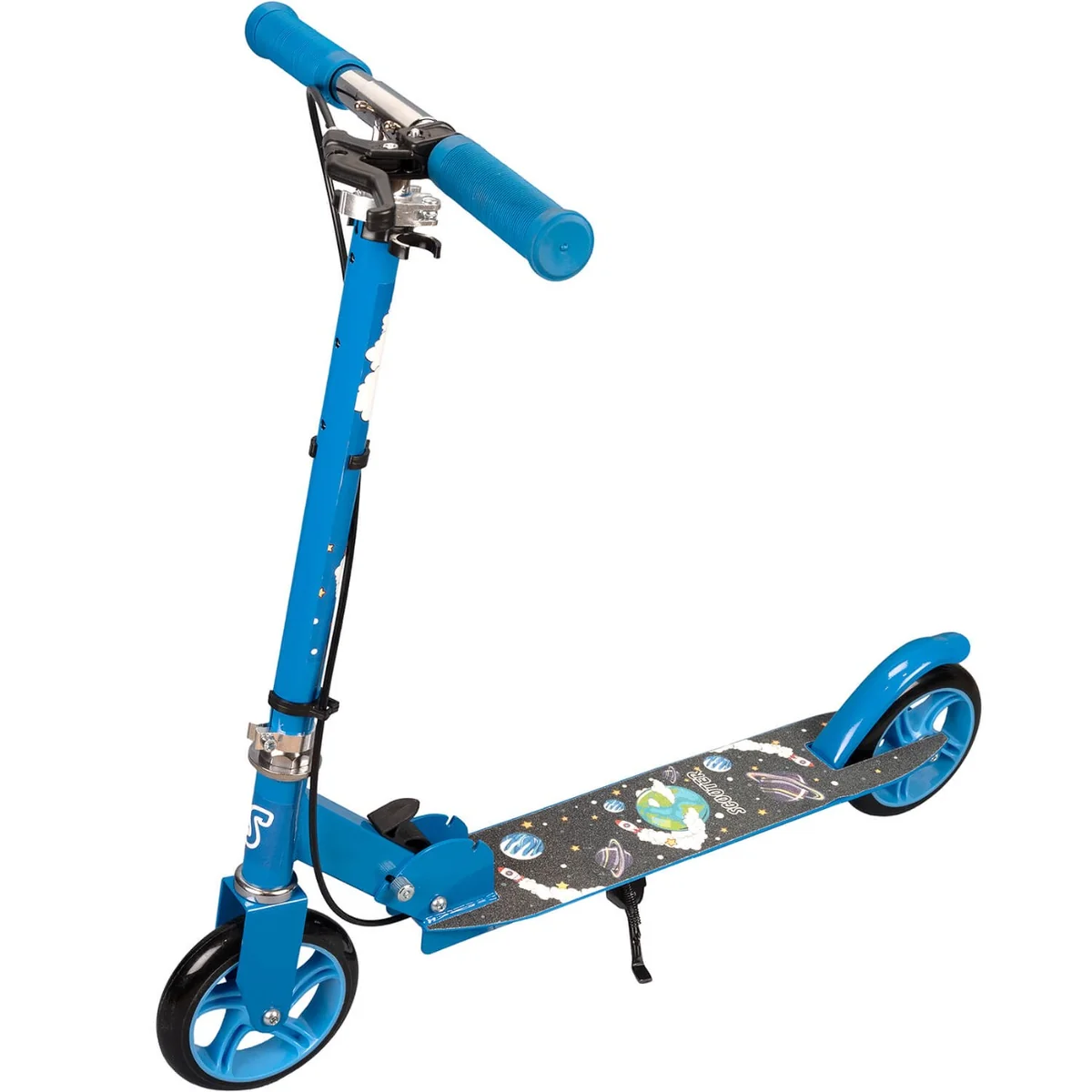 Trotineta Pliabila, Action One, Planets, frana mana, roti 140 mm, Albastru