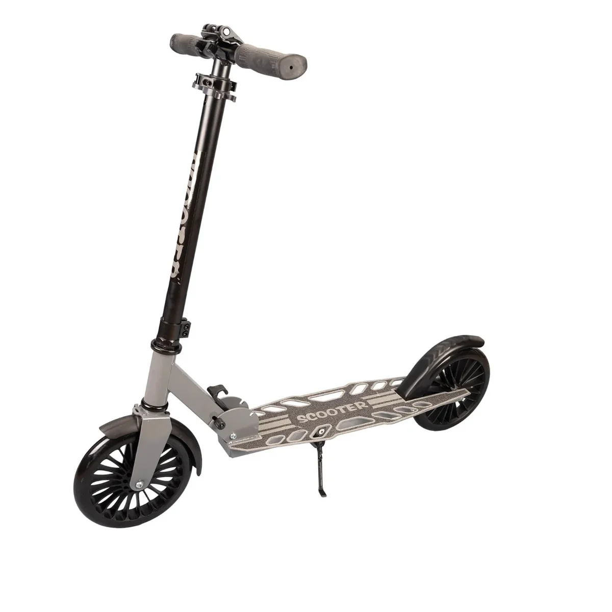 Trotineta Pliabila, Action One, Grand Prix, platforma perforata, roti 200 mm, Negru