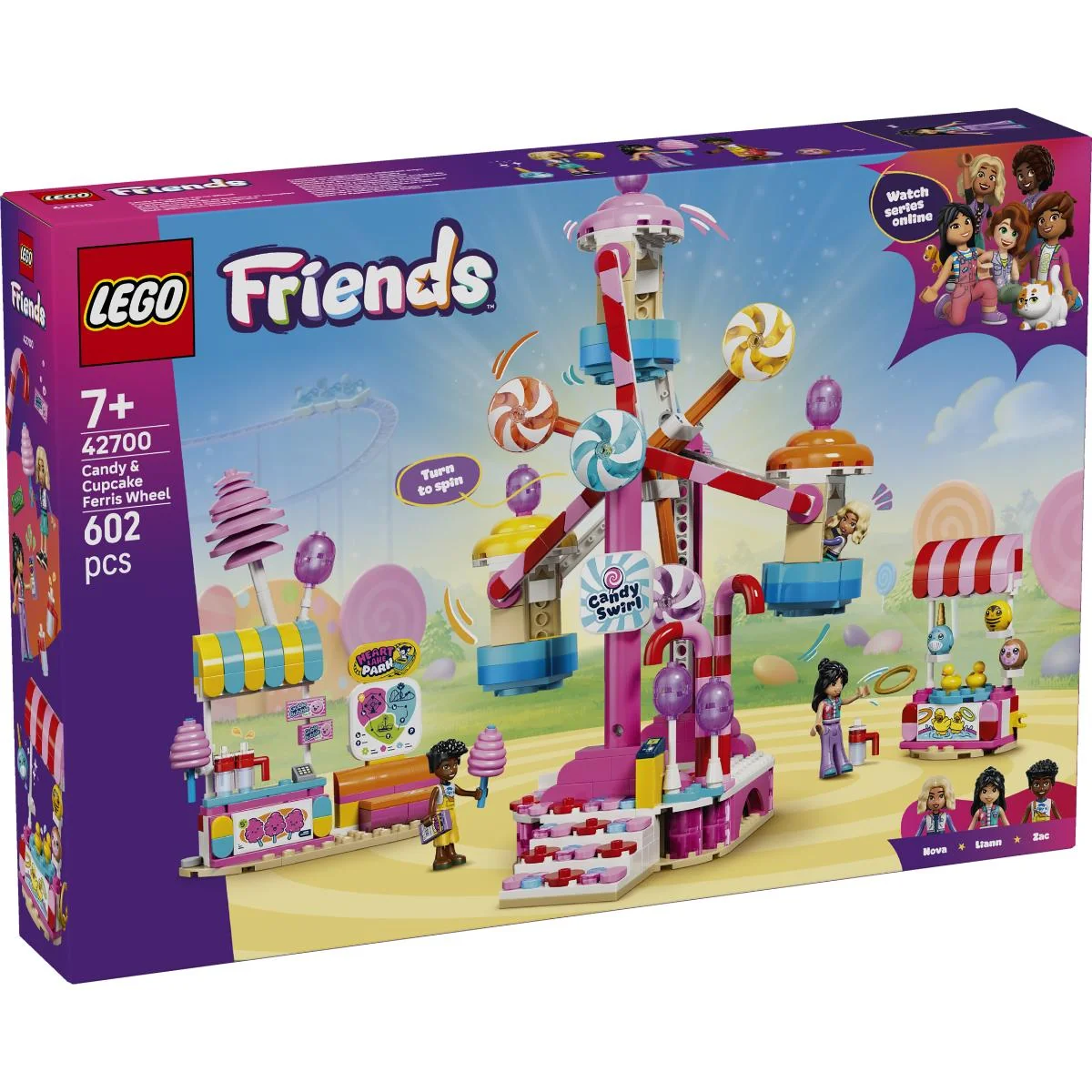 LEGO® Friends - Roata Ferris cu bomboane si briose (42700)
