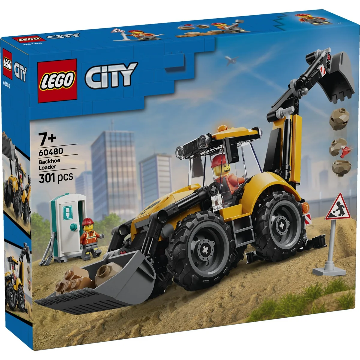 LEGO® City - Buldoexcavator galben (60480)