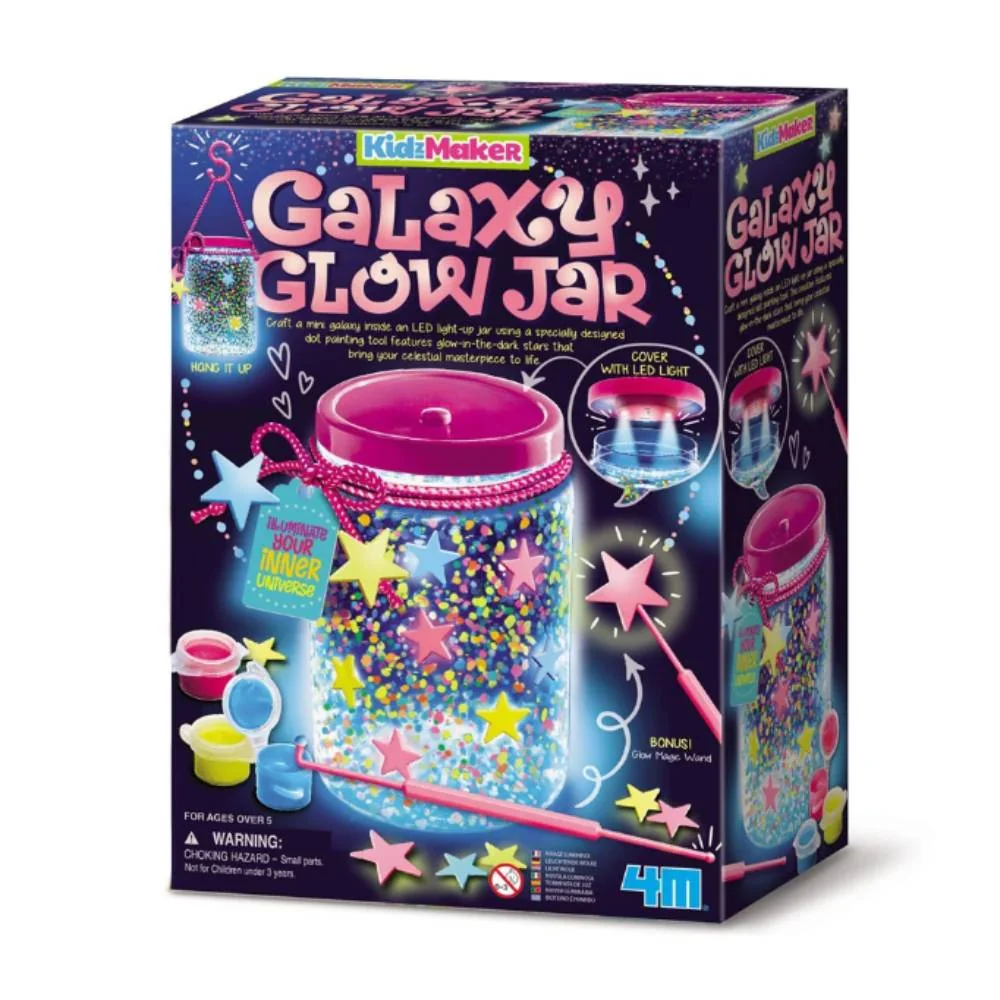 Kit DIY, 4M, Creeaza un borcan cclipitor, Galaxy KidzMaker