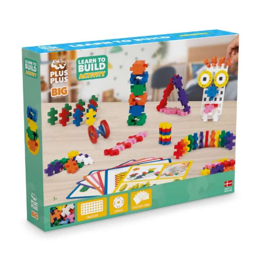 Set de constructie, Plus-Plus, 130 piese mari, Invata sa construiesti