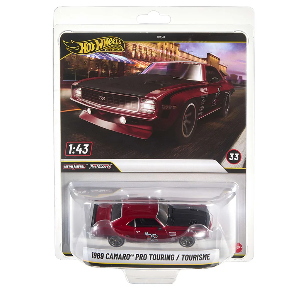 Masina metalica, Hot Wheels Premium, 1968 Camaro Pro Touring Tourisme, 1:43, JCN76