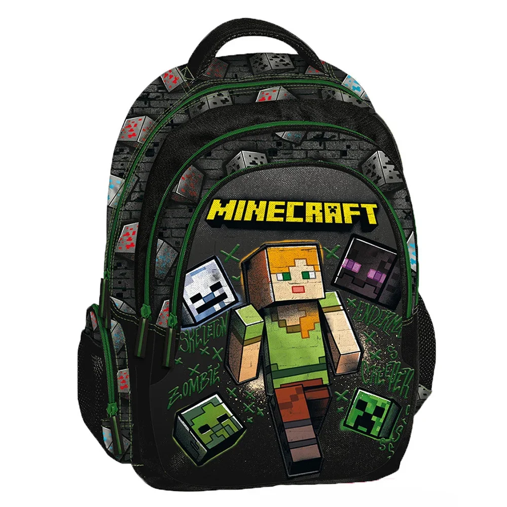 Ghiozdan cu 3 compartimente, Graffiti, Minecraft Street