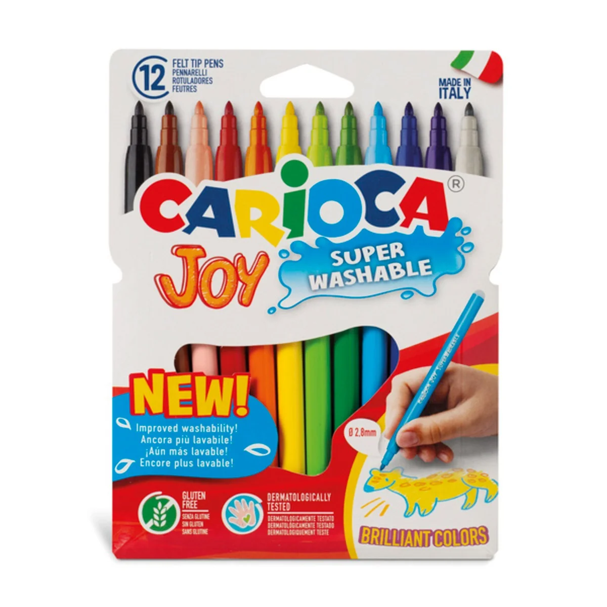 Set 12 carioci super lavabile, Carioca, Joy