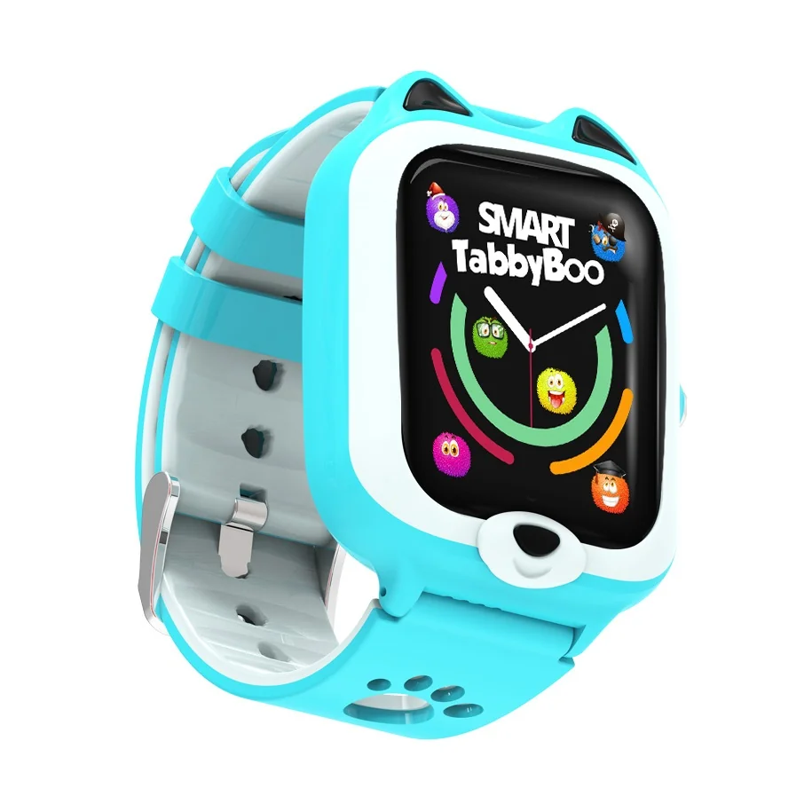 Ceas smartwatch, Tabby Boo, 4G, GPS, Ecran 1.4 inch, Kitty Blue