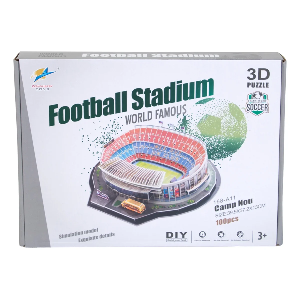 Puzzle 3D, FRF, Stadion de fotbal, 100 piese