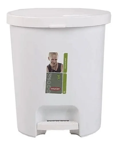 CURVER Cos gunoi cu pedala 25 L alb