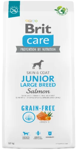 Brit Care Dog Grain-Free Junior Large Breed Somon - 1-kg