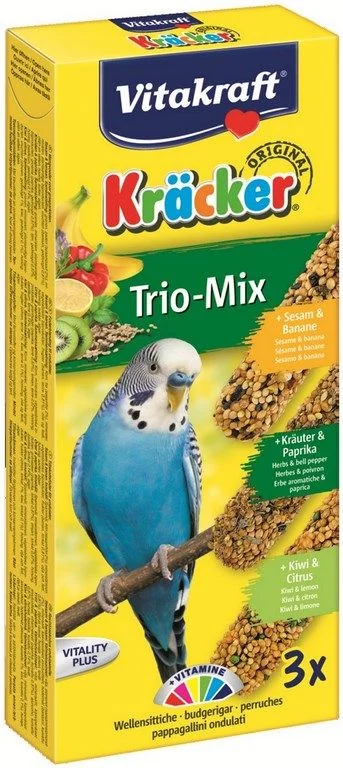 Vitakraft Baton Perus Trio Mix Kiwi/Ardei/Banane 3 Buc 90 g