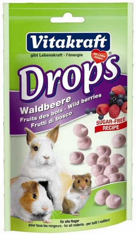 Vitakraft Drops Iepuri Cu Fructe De Padure 75 g