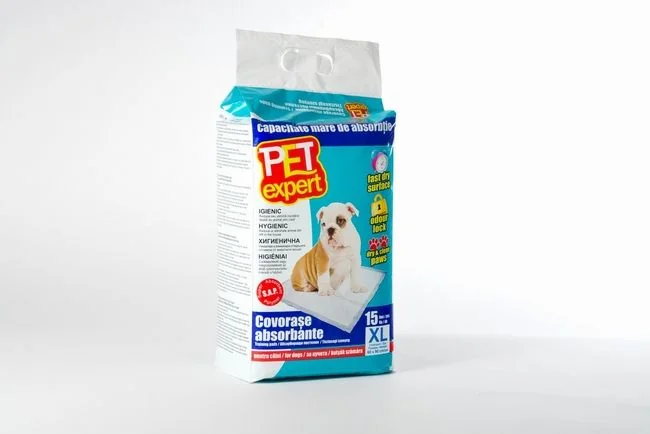 Pet Expert Covor Absorbant XL 60X90cm/15 Buc