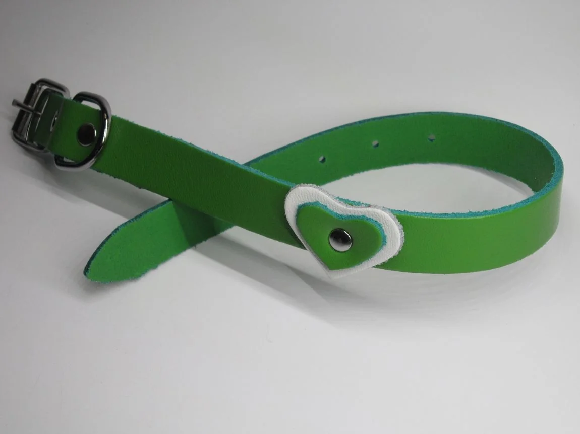 Zgarda Caine Streeetside Inima 1.2/36 cm Verde Nr 0