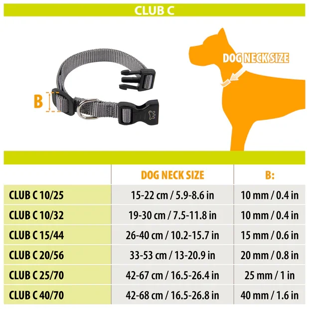 Ferplast Zgarda Silon Club C 1.0X32 cm Negru