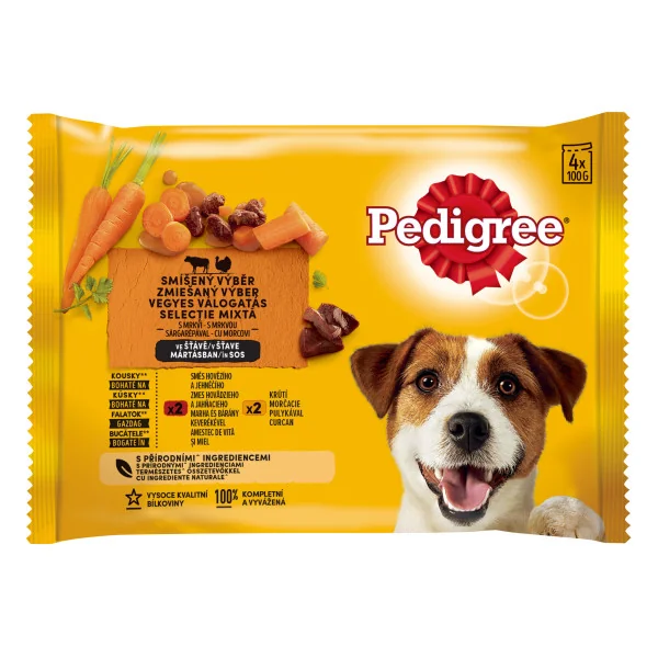 Pedigree Plic Adult Pui in Sos 4x100 g