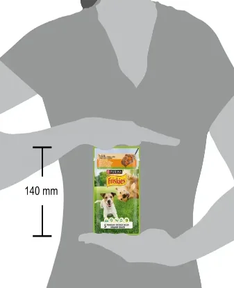Friskies Dog Plic Adult Pui/Morcovi 100 g