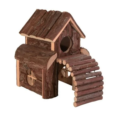 Trixie Casuta Din Lemn Natural 2 Etaje 12x20x20 cm