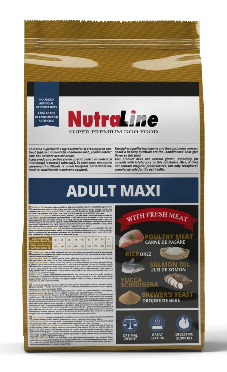 Nutraline Dog Adult Maxi 3 kg