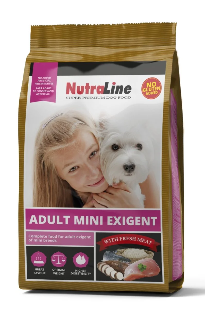 Nutraline Dog Adult Mini Exigent 1 kg