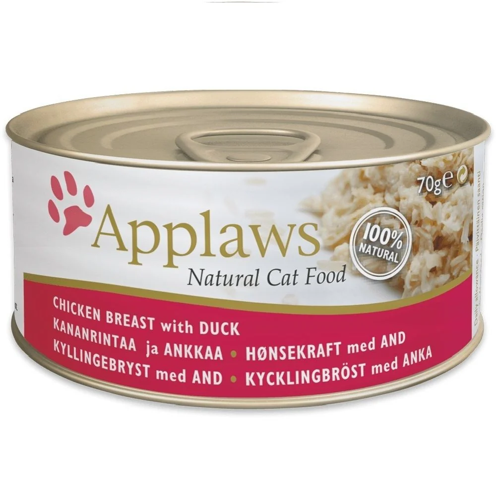 Applaws Cat Conserva Piept Pui si Rata 70 g