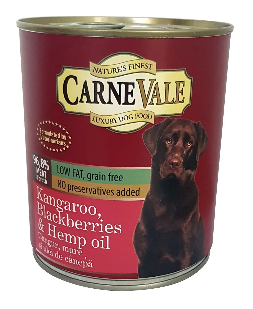Carnevale Dog Conserva Cangur/Mure/Ulei Canepa 400 g