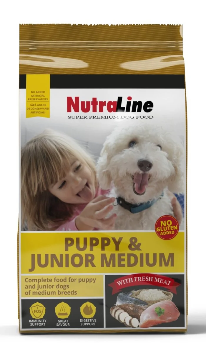 Nutraline Dog Puppy & Junior Medium 12.5 Kg K