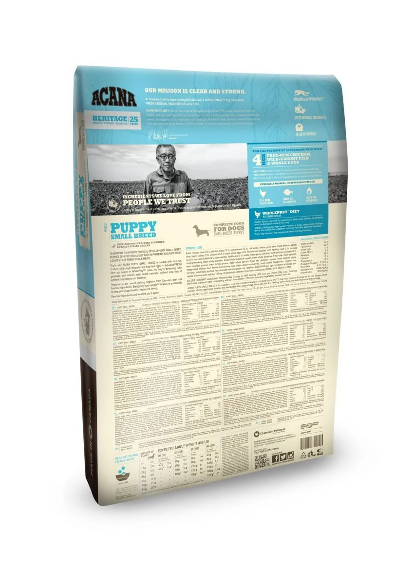 Acana Dog Heritage Junior Mini Pasare 6 kg