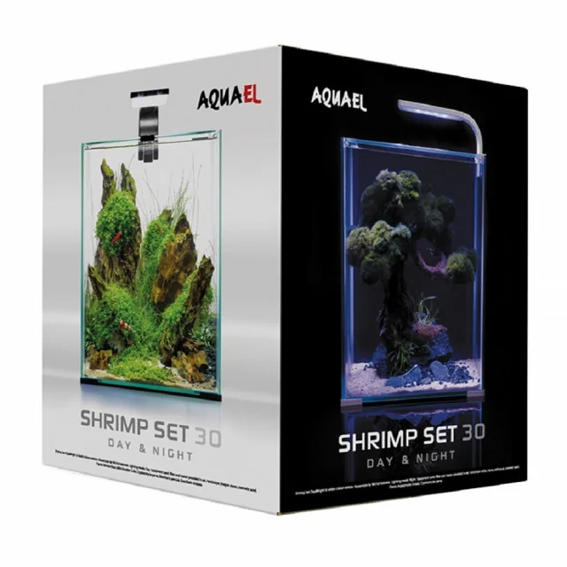 Aquael Acvariu Shrimp Smart Day & Night 10 L Negru