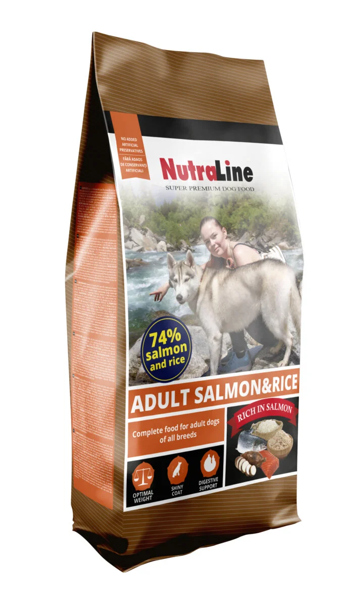 Nutraline Dog Adult Somon/Orez 12.5 Kg