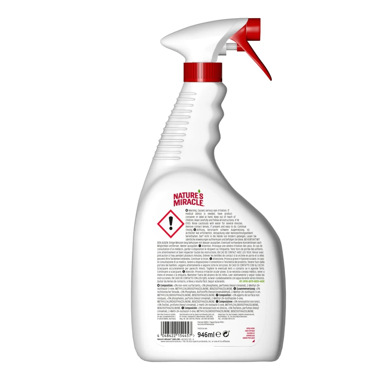 Natures Miracle Cat Stain & Odour Remover Melon 946 ml