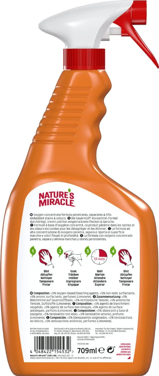 Natures Miracle Cat Set-In Stain Remover 709 ml