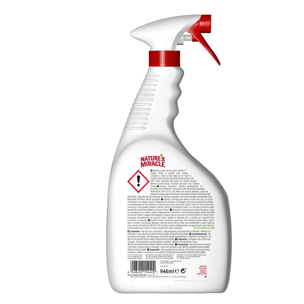 Natures Miracle Dog Stain & Odour Eliminator 946 ml
