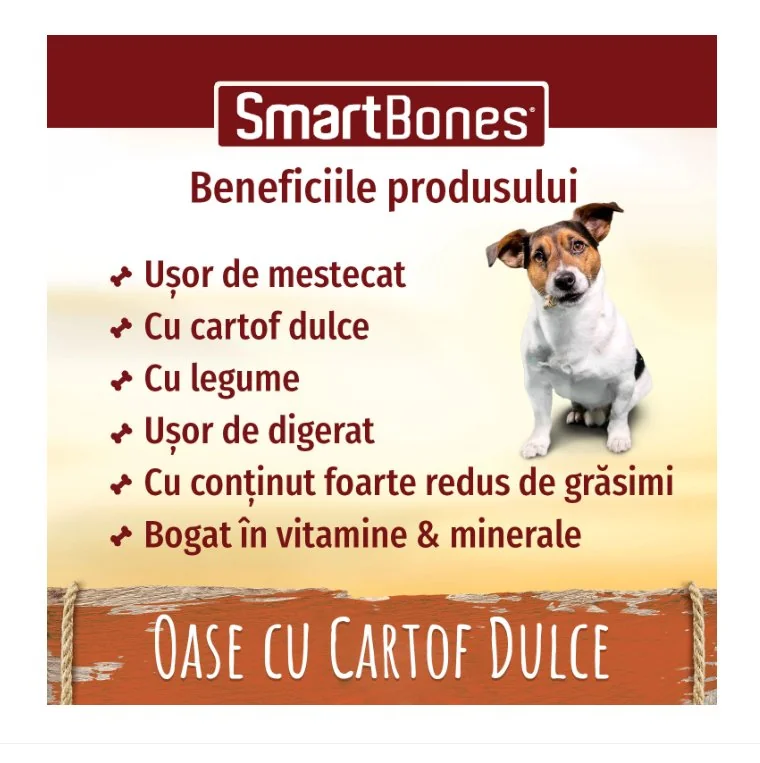 Smartbones Recompense Cartof Dulce S/ 2 Buc 158 g
