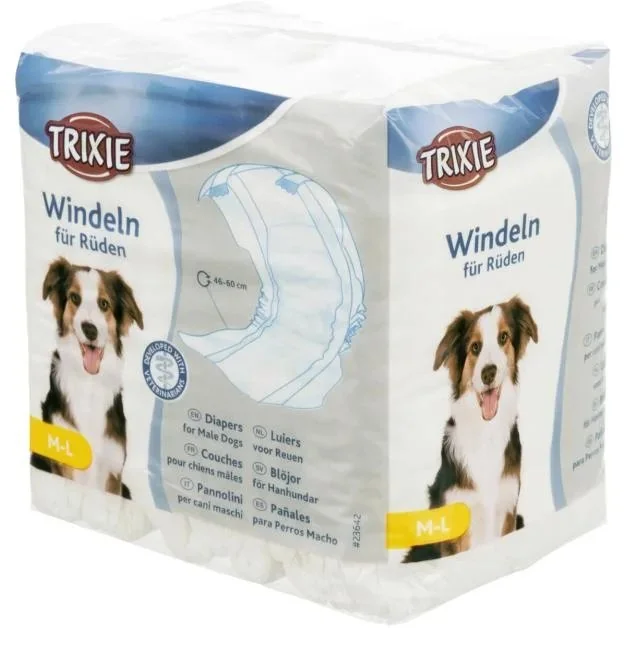 Trixie Scutece M-L 46-60cm 12 Buc Pentru Masculi